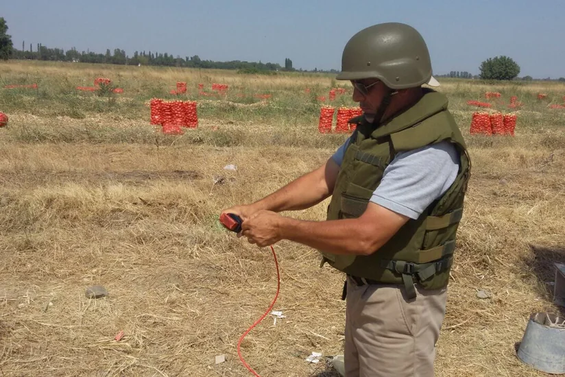 Ağdamda Ermənistan istehsalı olan piyada əleyhinə mina aşkar edilib