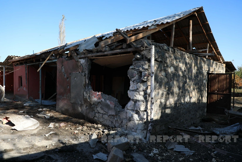 Ermənilər Tərtərin Əskipara kəndini atəşə tutub, mülki ev dağılıb