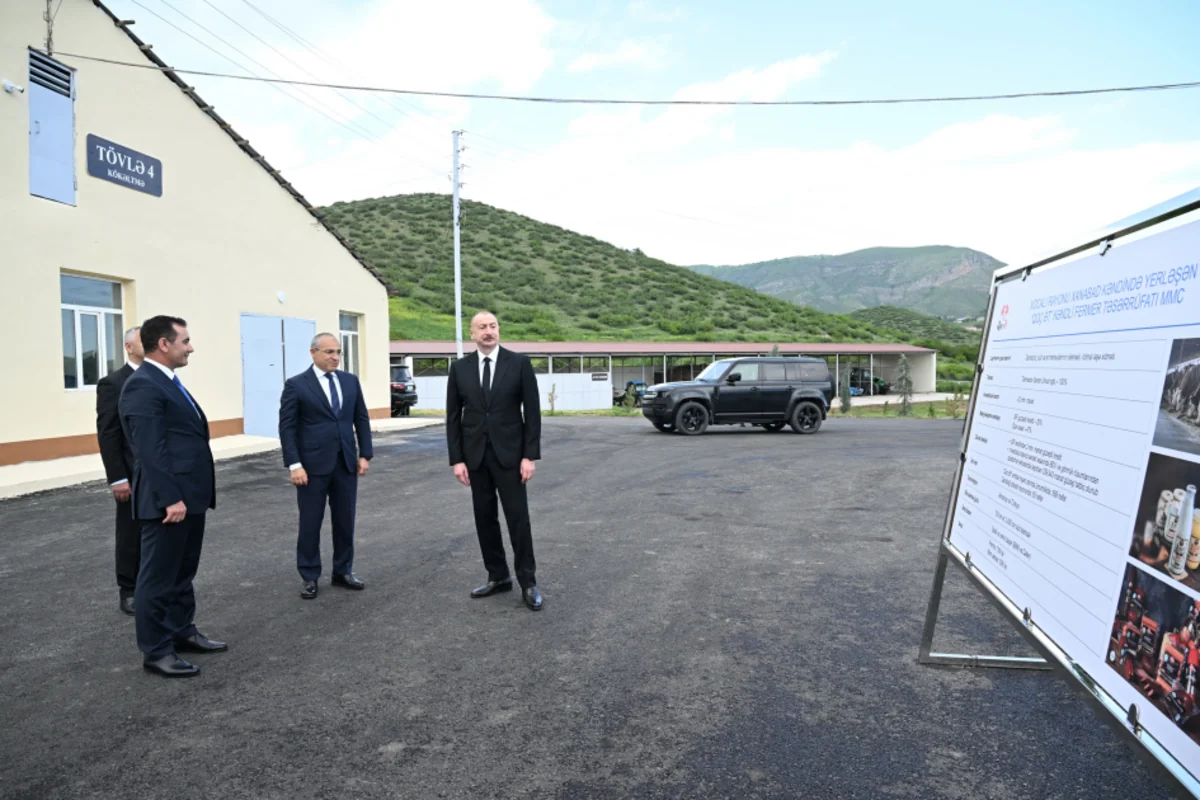 “Qoç Ət” Kəndli Fermer Təsərrüfatı MMC-nin Xocalının Xanabad kəndindəki heyvandarlıq kompleksinin açılışı olub - YENİLƏNİB