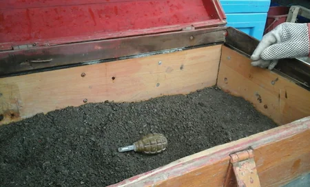 Tapqaraqoyunluda əl qumbarası tapılıb