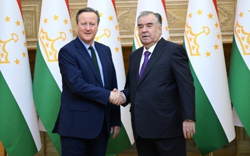 Emoməli Rəhmon ilə Devid Kemeron Tacikistan-Britaniya əlaqələrini müzakirə ediblər