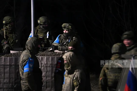 Russian peacekeepers once again bring additional manpower to protest site