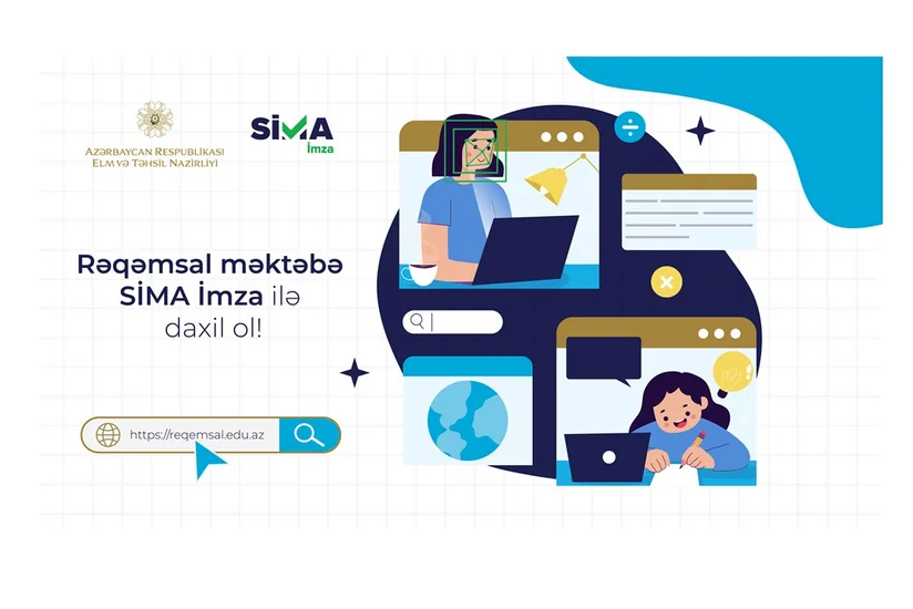 “Rəqəmsal məktəb” platformasına “SİMA İmza” ilə giriş təmin edilib