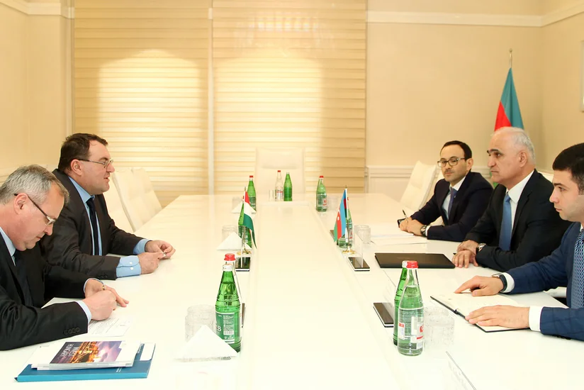 İqtisadiyyat naziri Macarıstanın Azərbaycandakı səfiri ilə müzakirələr aparıb