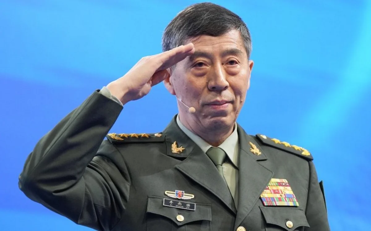 China's defence minister Li Shuangfu dismissed