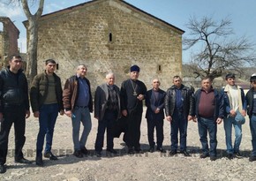 Члены Албано-удинской христианской религиозной общины посетили в Суговушане албанскую церковь