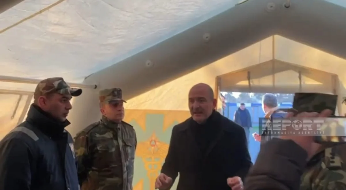Сулейман Сойлу посетил мобильный полевой госпиталь МЧС