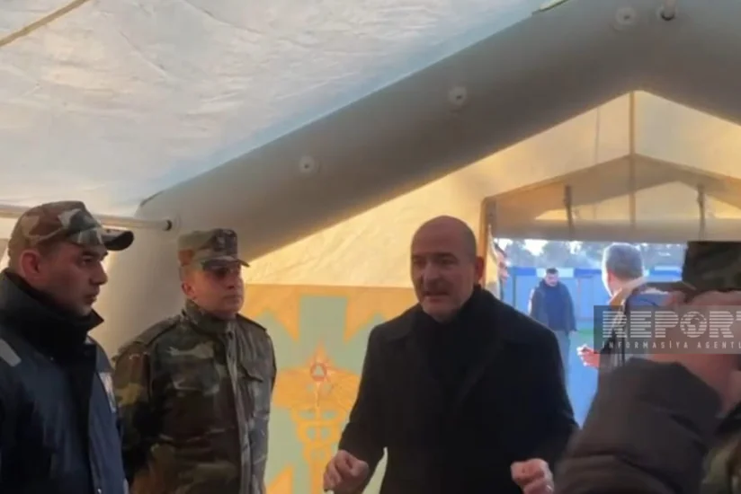 Сулейман Сойлу посетил мобильный полевой госпиталь МЧС