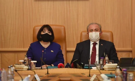 Azərbaycan və Türkiyənin parlament sədrləri görüşüb