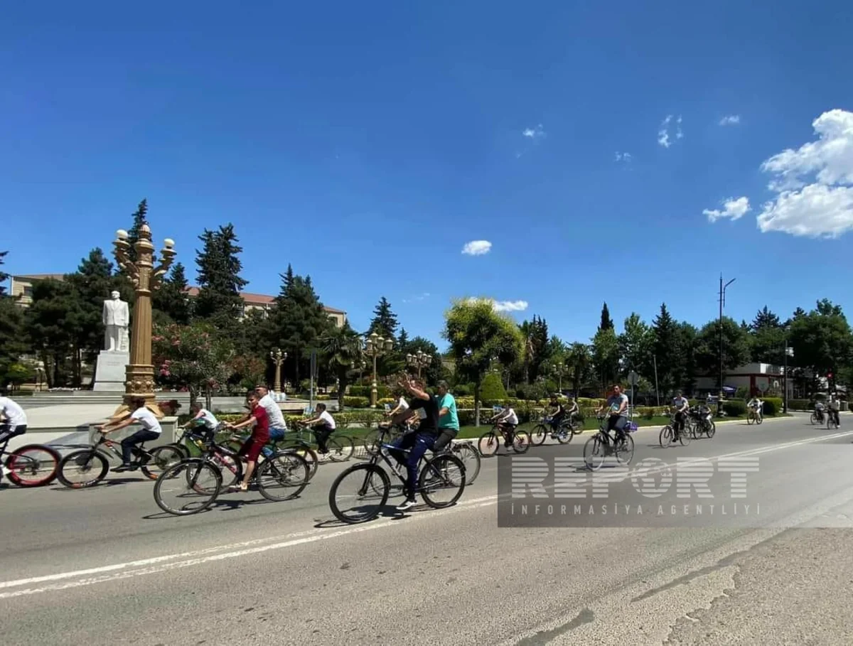 Cəlilabadda 3 İyun - Dünya Velosiped Gününə həsr olunmuş veloyürüş keçirilib