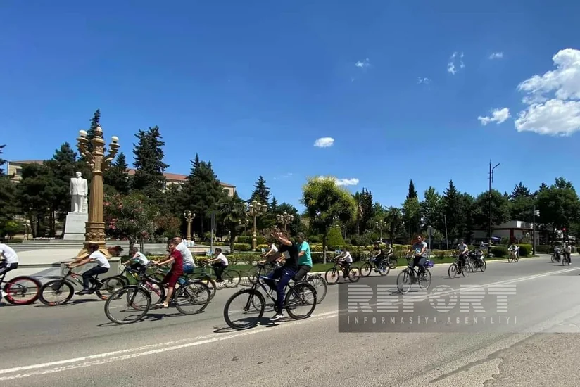 Cəlilabadda 3 İyun - Dünya Velosiped Gününə həsr olunmuş veloyürüş keçirilib