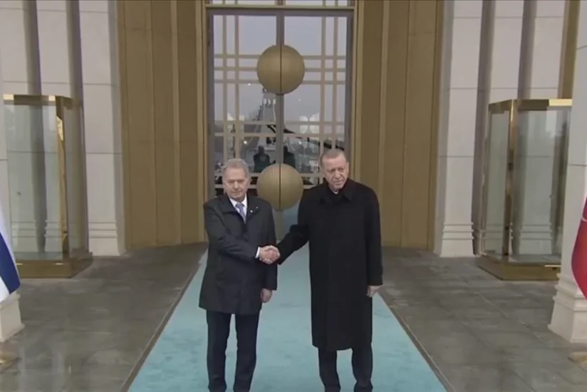 Presidents of Türkiye and Finland launch talks in narrow format