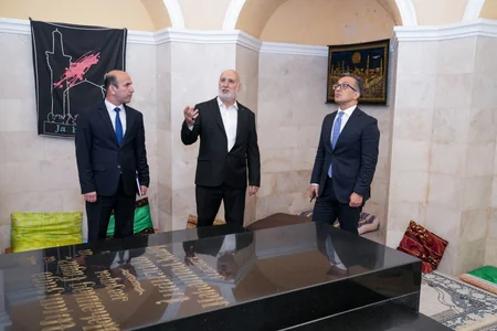 Ramin Məmmədov Bakıda fəaliyyət göstərən ziyarətgahlarda olub