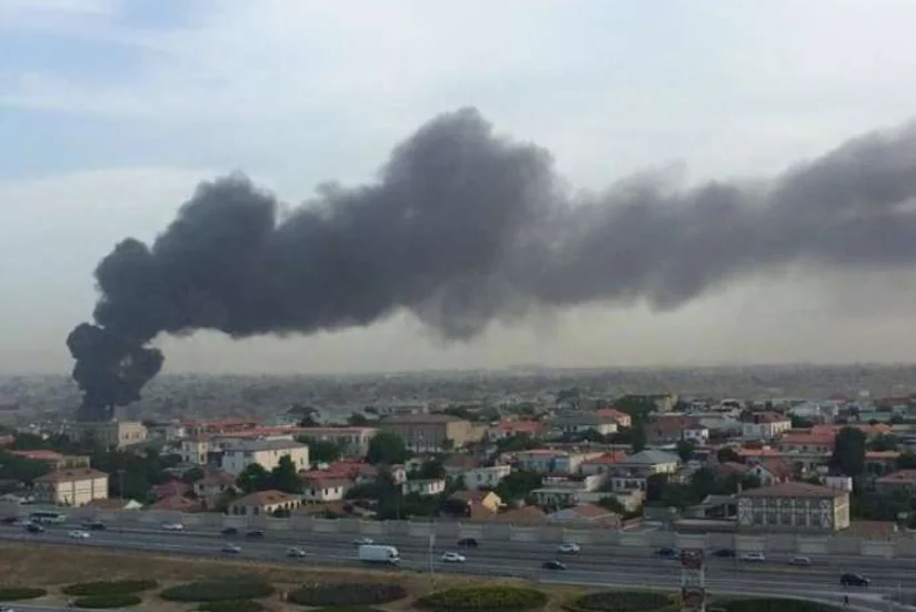 Bakıda yanğın olub