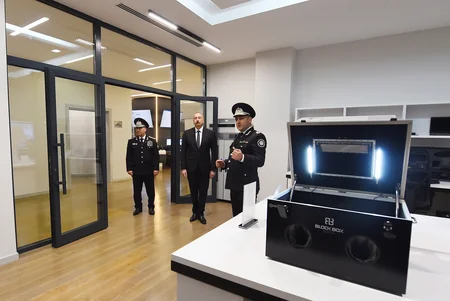 Prezident İlham Əliyev DTX-nin yeni inzibati binalarının açılışında iştirak edib