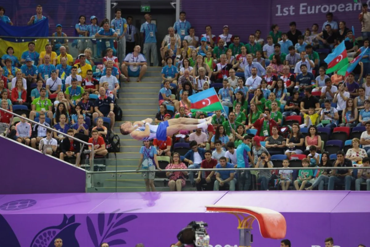 ​Azərbaycanın idman gimnastikası komandası Bakı 2015də üçüncü yeri tutub