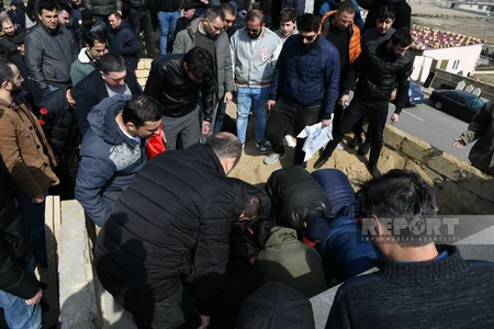Xətaidə hipermarketə silahlı basqın zamanı həlak olan Rüfət Həşimov dəfn edilib