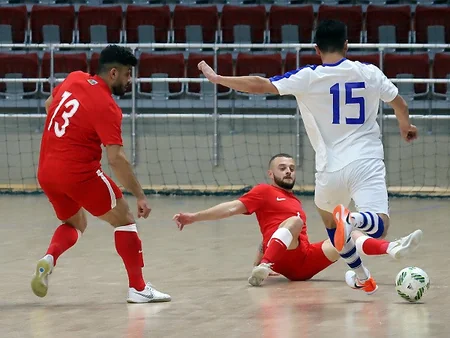 Futzal üzrə Azərbaycan milli komandası Özbəkistan yığmasına qalib gəlib - FOTO