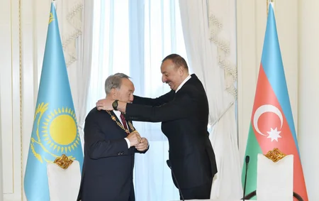Kazakh President Nazarbayev presented with Heydar Aliyev Order - UPDATED