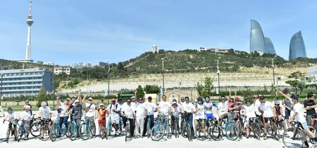 Cycling Event in Baku to mark 150th Birth Anniversary celebrations of Mahatma Gandhi