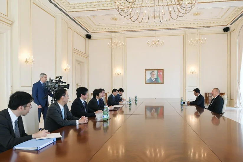 Prezident İlham Əliyev Yaponiyanın xarici işlər nazirini qəbul edib - YENİLƏNİB