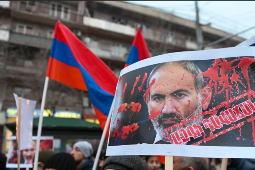 Ermənistanda Paşinyan əleyhinə qeyri-adi aksiya keçirilib
