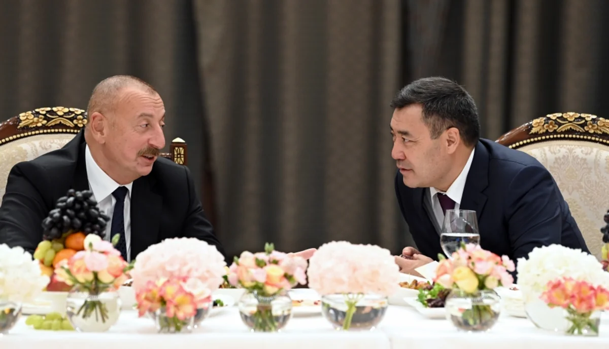 Sadır Japarovun adından Prezident İlham Əliyevin şərəfinə rəsmi qəbul təşkil edilib - YENİLƏNİB