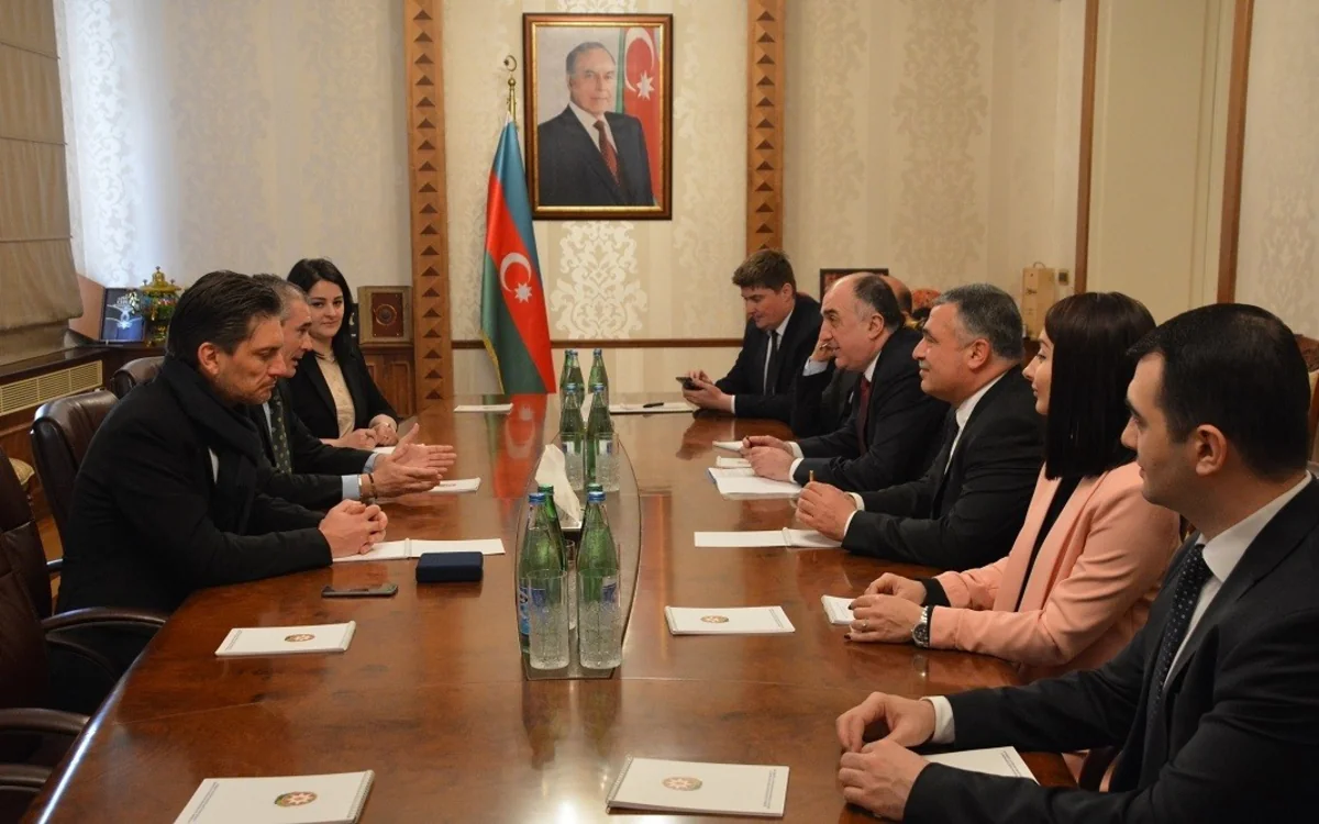 Elmar Məmmədyarov ATƏT PA yanında İtaliya nümayəndə heyəti sədrini qəbul edib