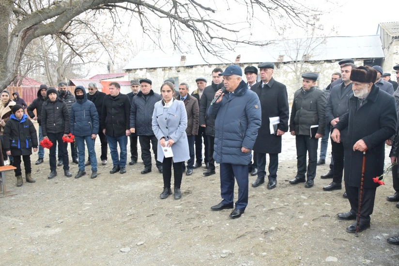 Qubada şəhid bulağının açılışı olub