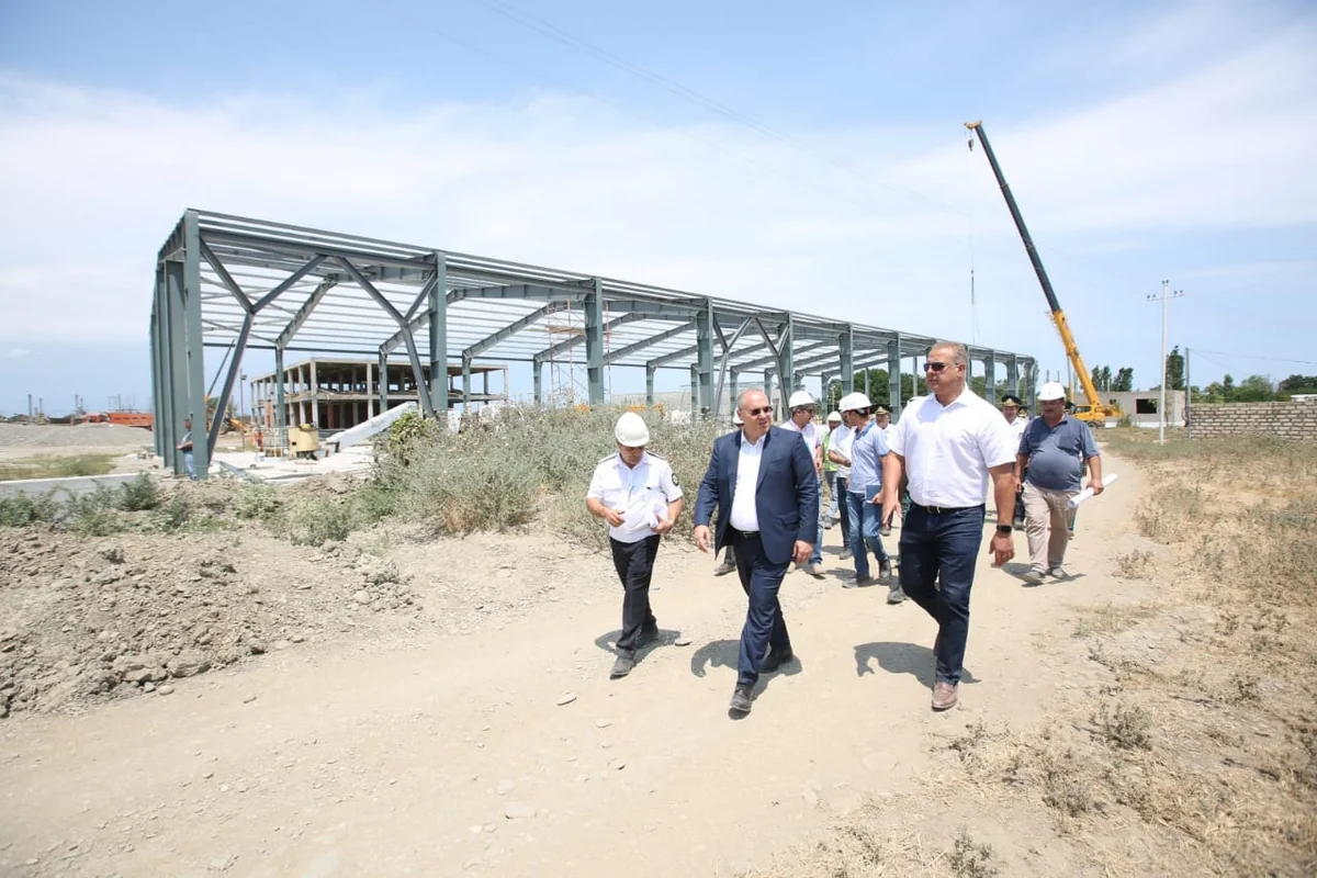 Səfər Mehdiyev Xanoba gömrük postundakı tikinti işləri ilə tanış olub