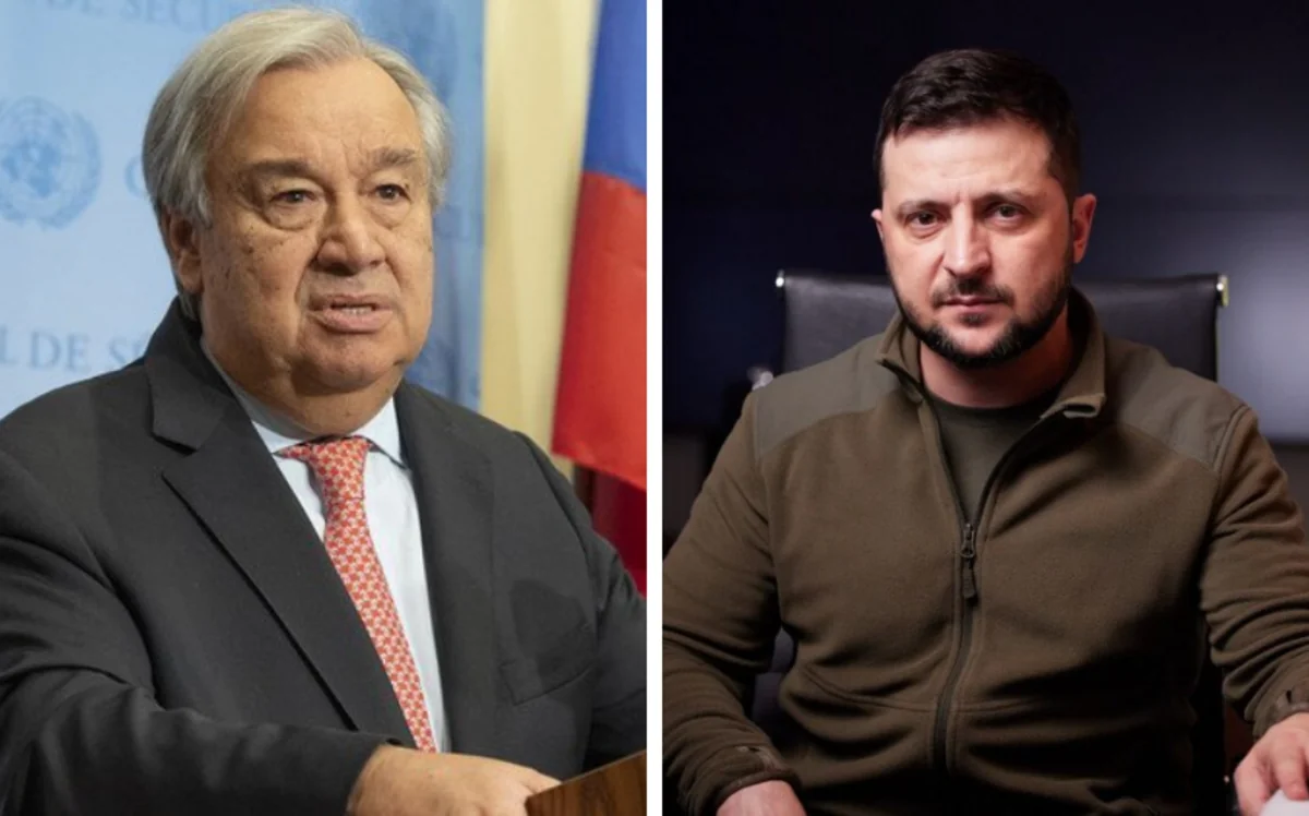 Zelenskinin BMT baş katibi ilə görüşü başlayıb
