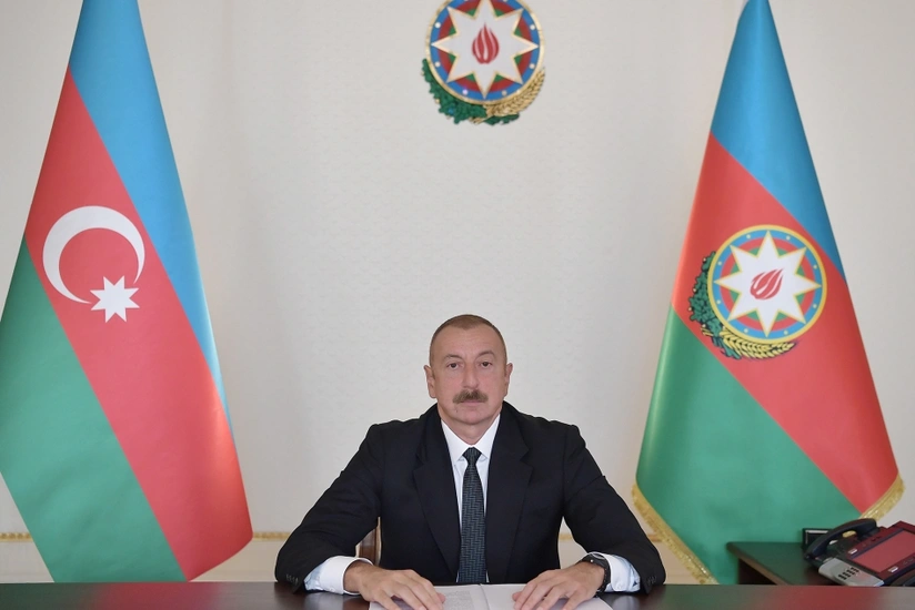 İlham Əliyev dövlət və hökumət başçılarının toplantısında çıxış edib
