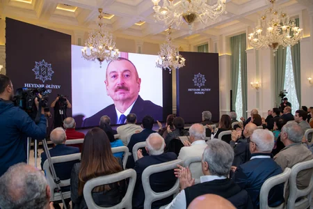 Şuşada Ulu Öndər Heydər Əliyevin 100 illiyi münasibətilə film nümayiş olunub