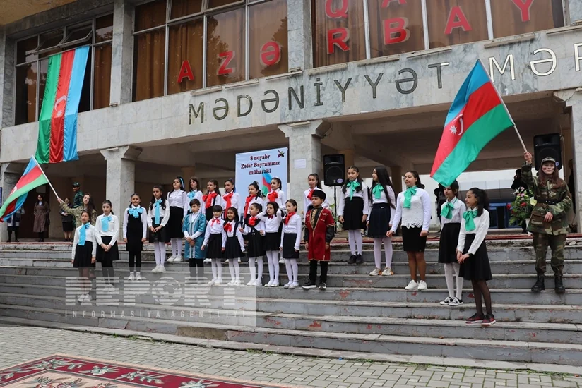 Qazax, Daşkəsən və Naftalanda Zəfər Gününə həsr edilmiş tədbirlər təşkil olunub