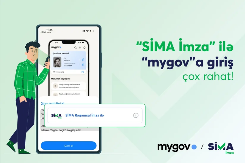 “mygov”da bütün sənədləri “SİMA İmza” ilə əldə etmək mümkündür!