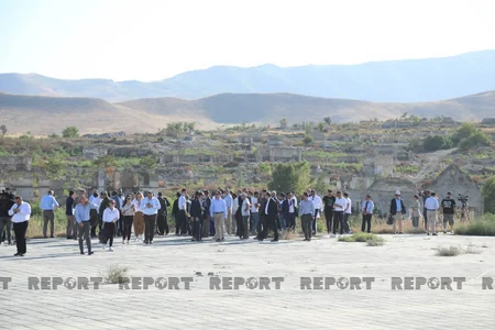Foreign diplomats, military attaches see destruction in Azerbaijan's Fuzuli