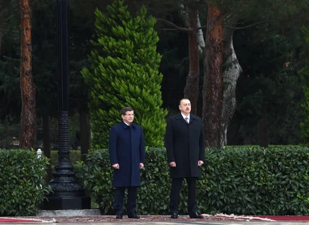 ​Official welcoming ceremony of Ahmet Davutoglu held