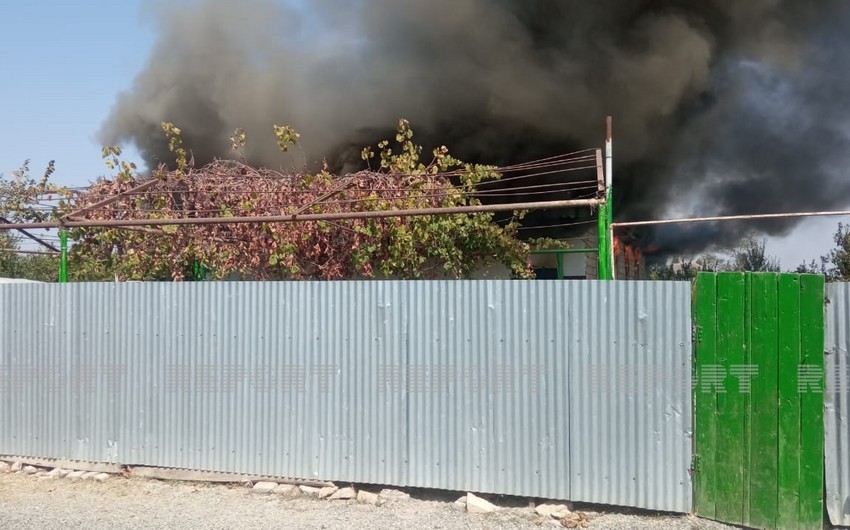 Zərdabda fərdi yaşayış evi yanıb