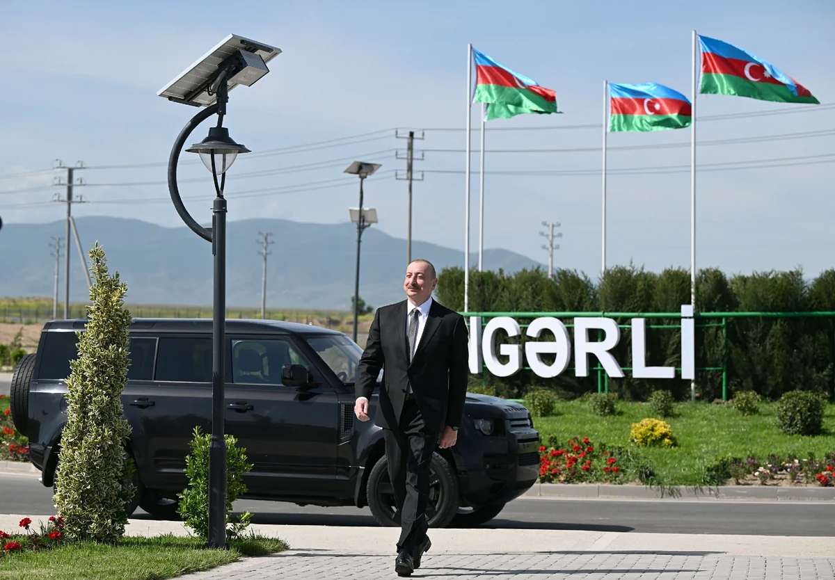 President Ilham Aliyev attends inauguration of first phase of Kangarli village in Aghdam district