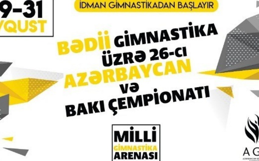 Bu gün bədii gimnastika üzrə Azərbaycan çempionatı start götürəcək