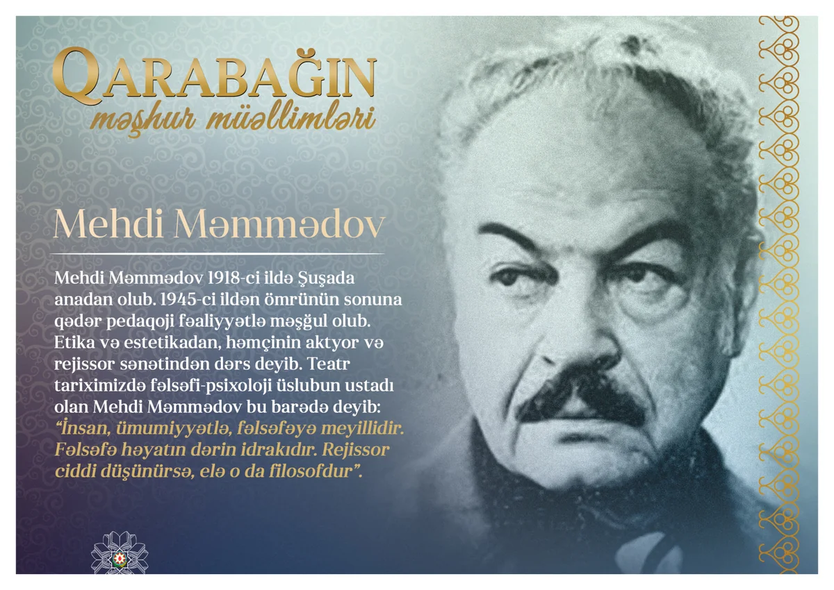 Qarabağın məşhur müəllimləri – Mehdi Məmmədov