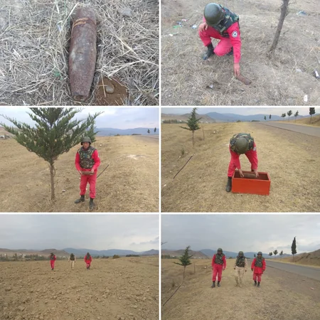 Tovuzda top mərmisi tapılıb