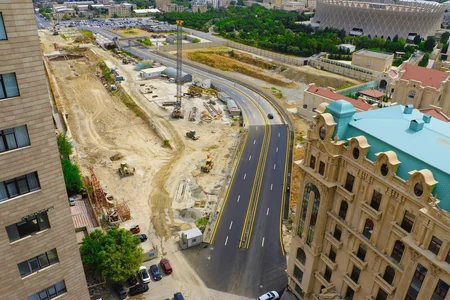 Çökən yol istifadəyə verilib