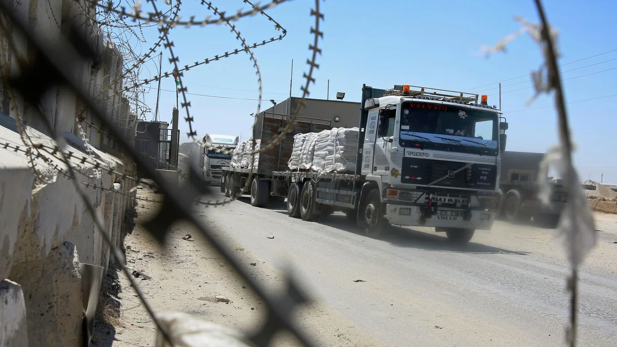 Israel says Kerem Shalom checkpoint open for humanitarian aid in Gaza