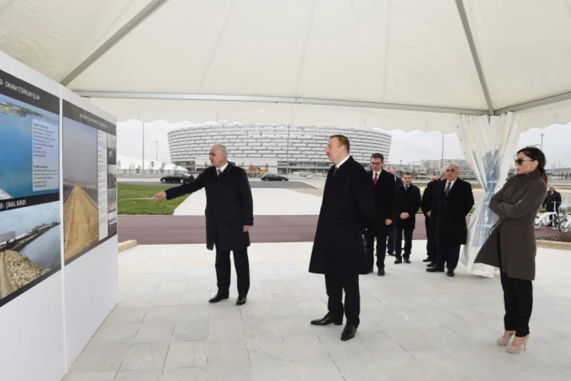 Prezident İlham Əliyev Böyükşor gölünün və ətraf ərazilərin ekoloji vəziyyətinin kompleks bərpası işləri ilə tanış olub