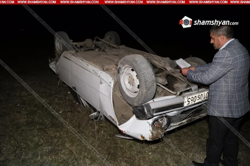 Ermənistanda baş verən yol qəzasında polis zabiti ölüb