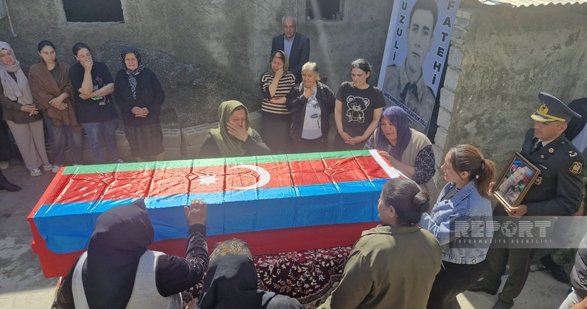 Sədərəkdə Birinci Qarabağ müharibəsinin şəhidi Muxtar Məmmədovla vida mərasimi keçirilib