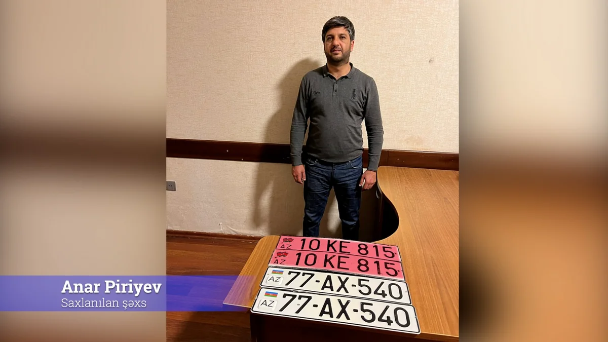 Bakıda saxta nömrə ilə avtoxuliqanlıq edən sürücü saxlanılıb