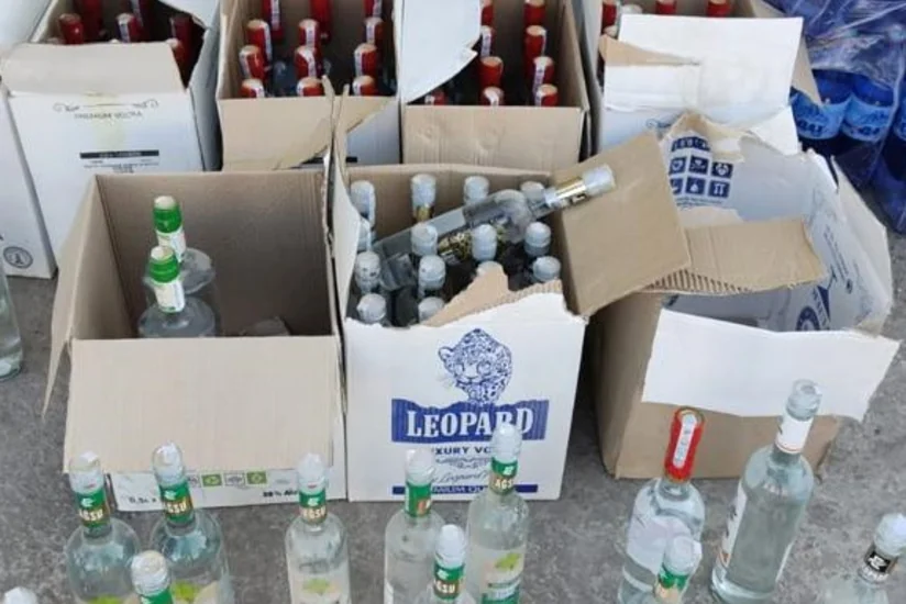 Azərbaycanda marketdə saxta spirtli içkilərin satıldığı aşkarlanıb