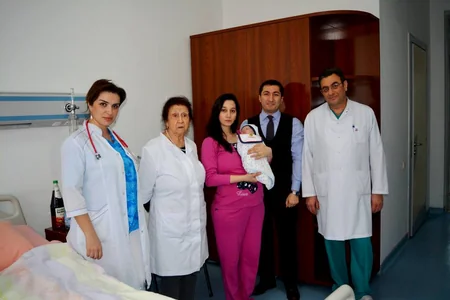 Baby operated inside mother's womb in Azerbaijan
